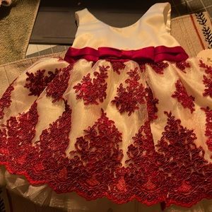 American Princess Dress with Floral Embroidery.